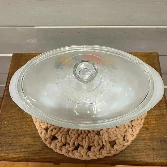 GlasBake oval vintage glass casserole  J 235 ⚠️ - Picture 2 of 5